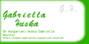 gabriella huska business card